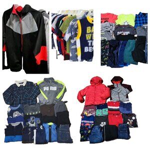 Lot 50 Pieces Mix Boys Clothes ALLSEASON Bulk Wholesale Consignment  10-18Year